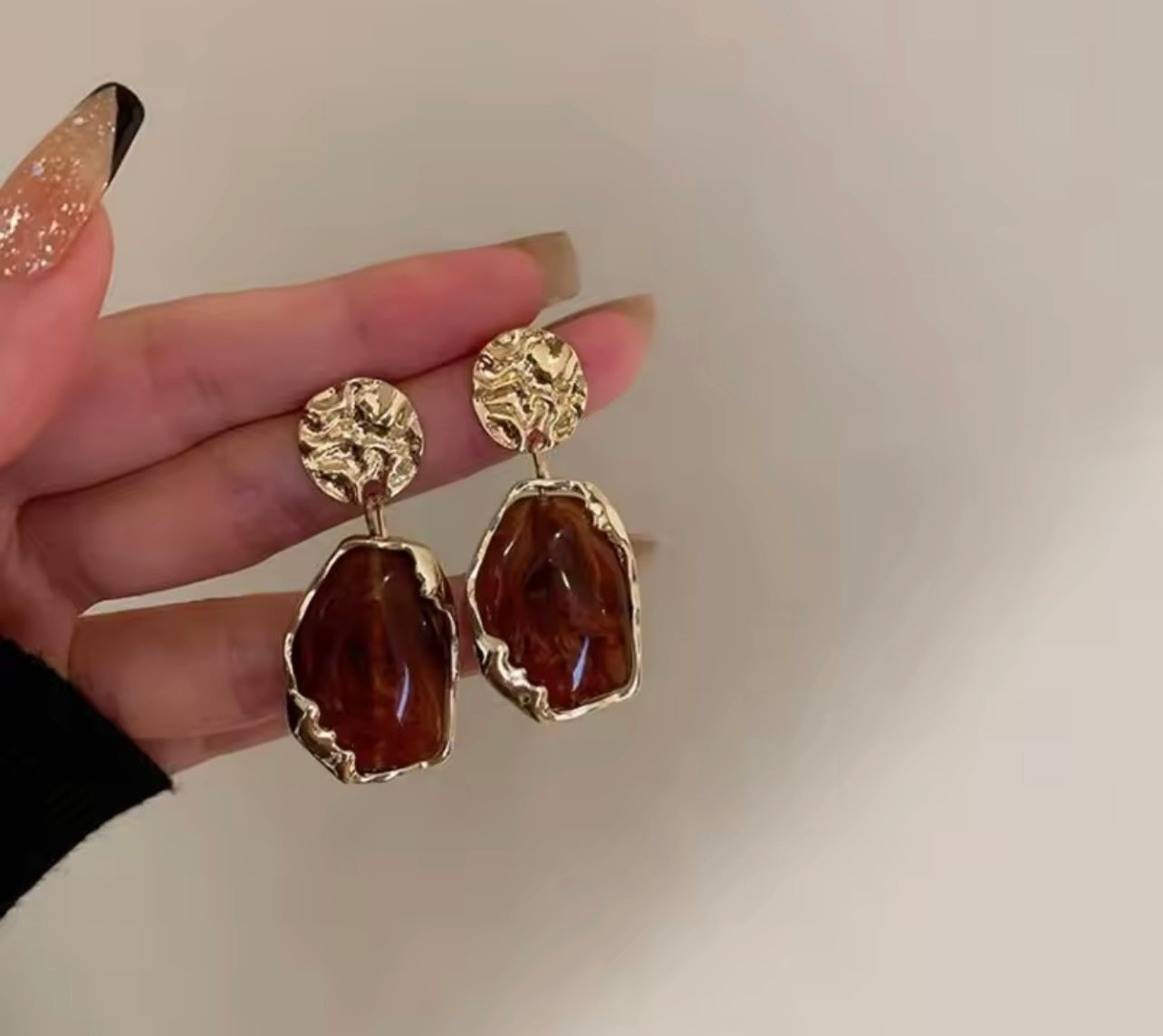 Amber Glow Earrings